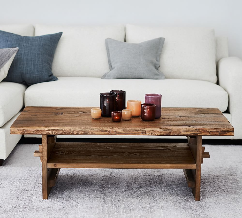 Easton 50" Reclaimed Wood Coffee Table | Pottery Barn Pertaining To Reclaimed Elm Wood Coffee Tables (View 5 of 15)