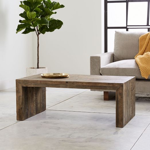Emmerson® Reclaimed Wood Rectangle Coffee Table (42") | West Elm Regarding Reclaimed Elm Wood Coffee Tables (View 7 of 15)