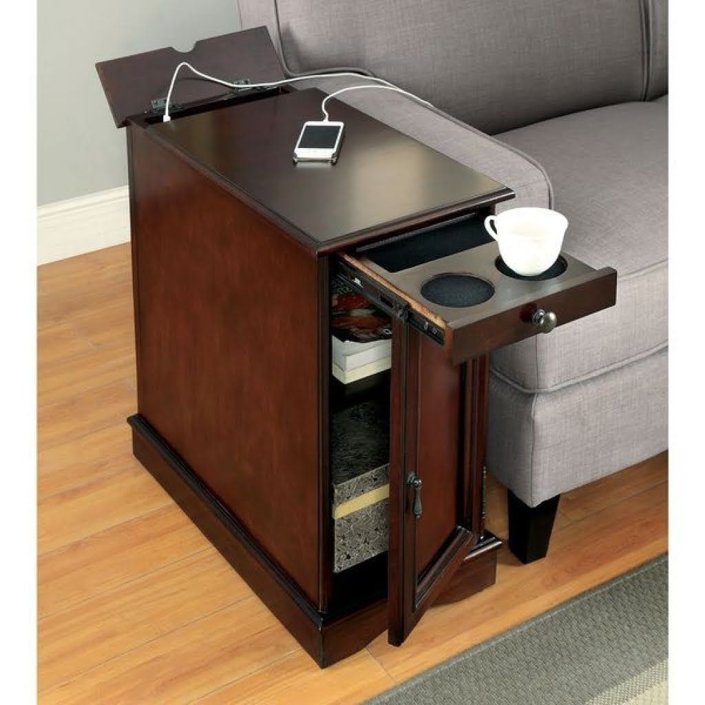 End Table With Charging Station – Visualhunt With Coffee Tables With Charging Station (View 3 of 15)