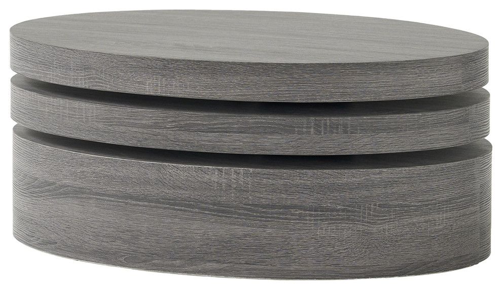 Gdf Studio Lenox Oval Mod Rotating Wood Coffee Table – Contemporary – Coffee  Tables  Gdfstudio | Houzz For Oval Mod Rotating Coffee Tables (View 14 of 15)