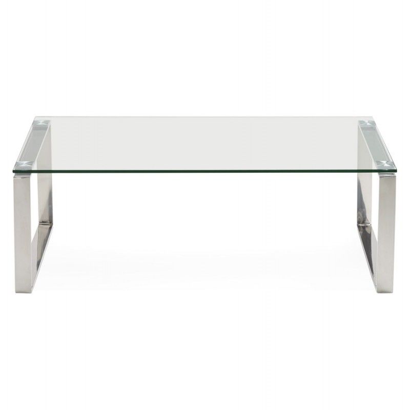 Glass Coffee Table Rectangular Design Betty (transparent) Within Tempered Glass Coffee Tables (View 10 of 15)