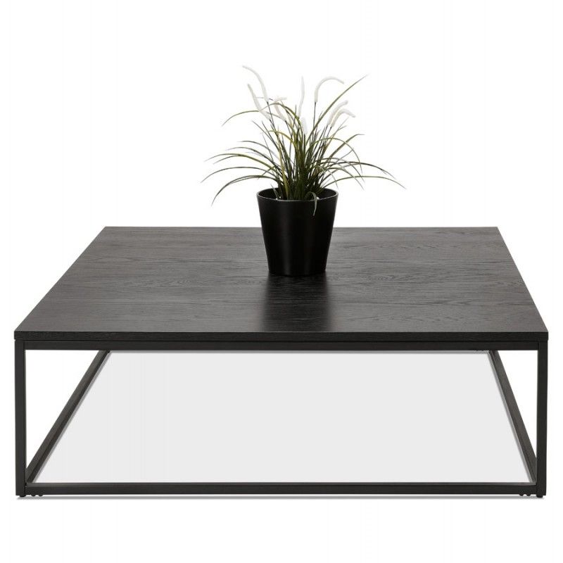 Industrial Design For This Wooden And Black Metal Coffee Table (View 15 of 15)