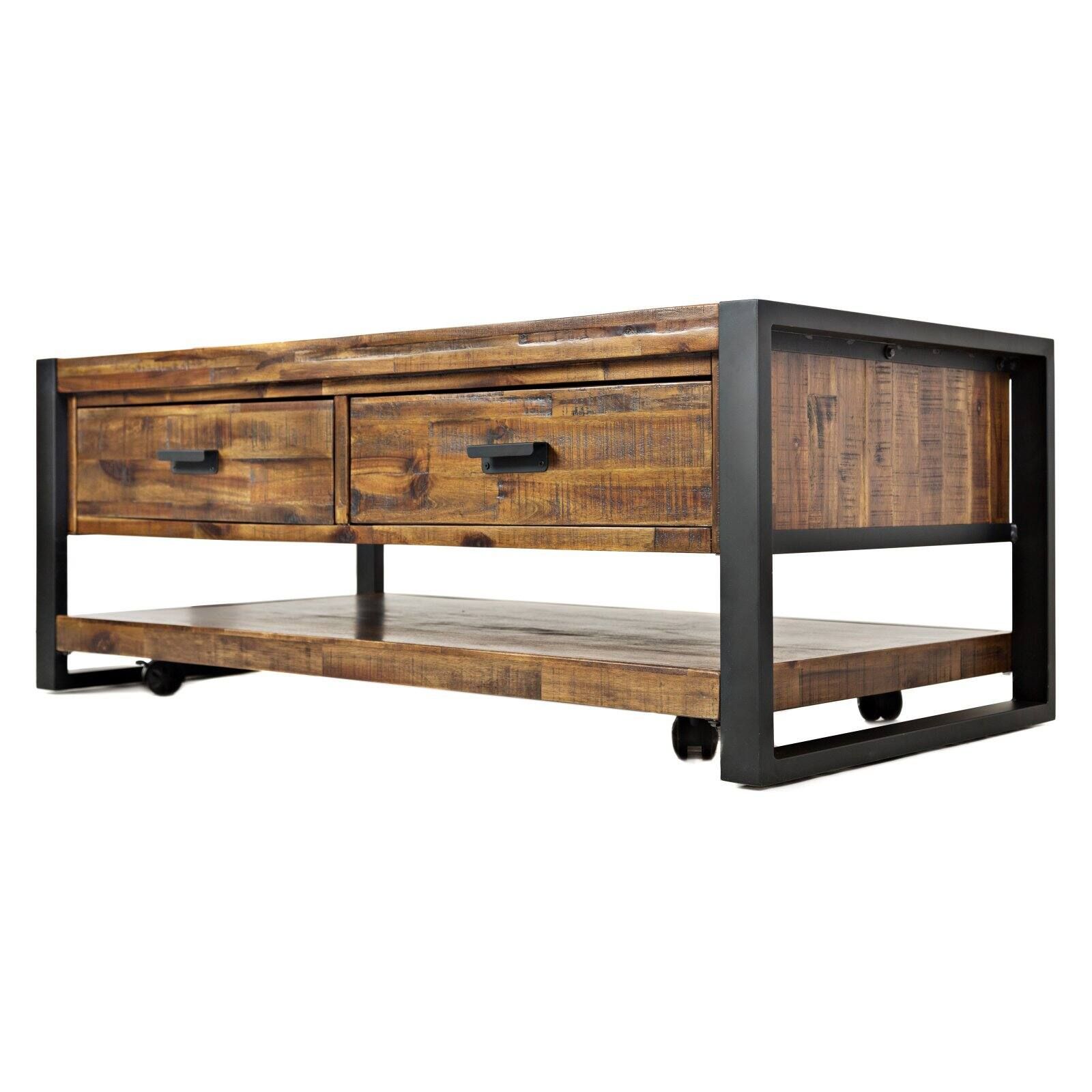 Jofran Loftworks Cocktail Table With Drawers – Walmart With Loftworks Cocktail Table (View 5 of 15)