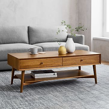 Mid Century Storage Coffee Table | West Elm For Mid Century Coffee Tables (View 5 of 15)