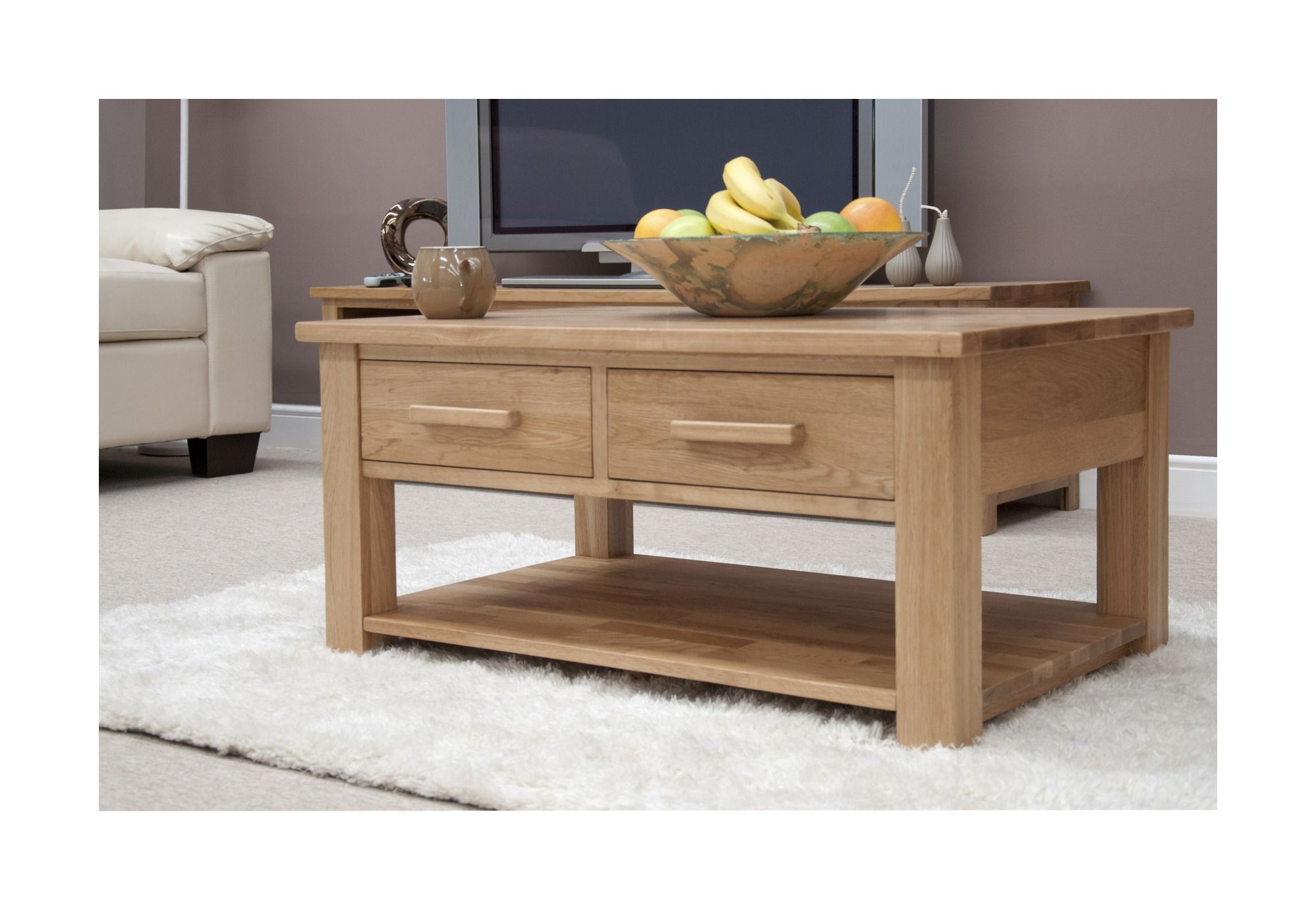 Modern 2 Drawer Coffee Table – Spirit Of Wood Within 2 Drawer Coffee Tables (View 13 of 15)