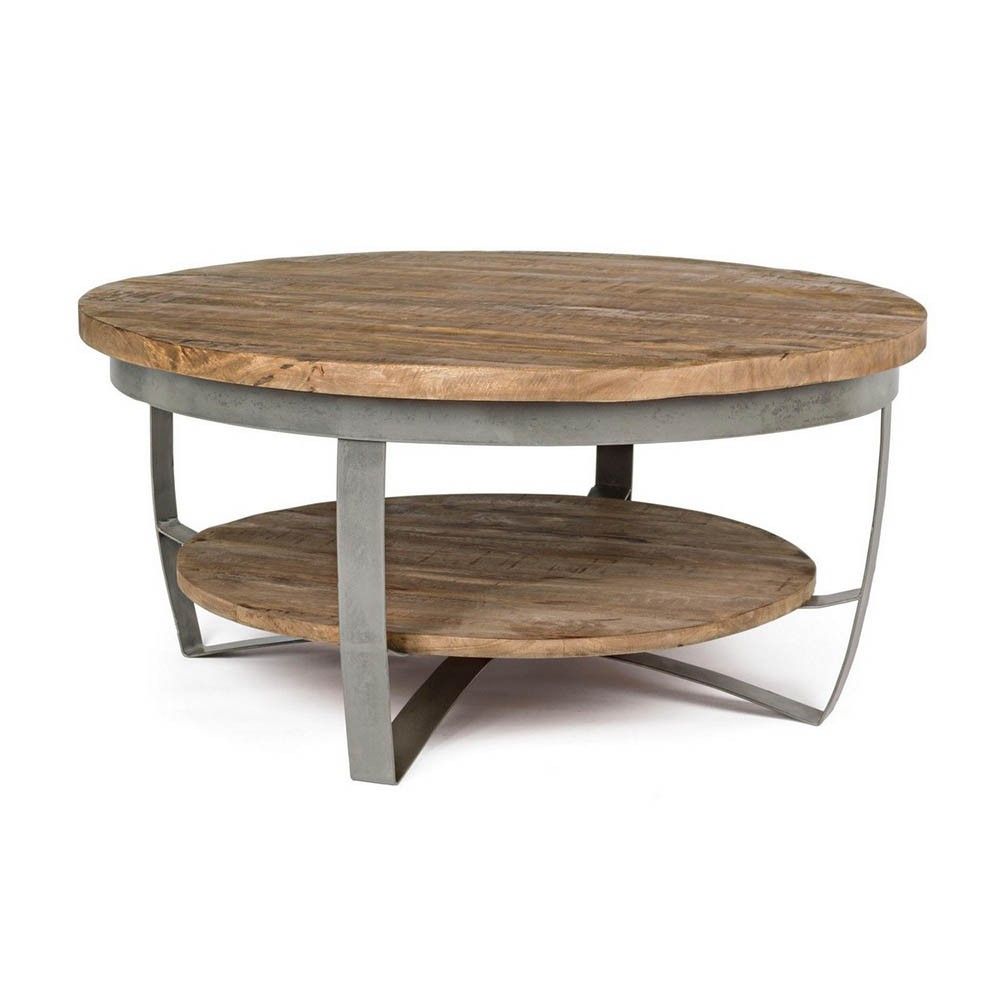 Narvik Round Coffee Tablebizzotto | Kasa Store Intended For Round Industrial Coffee Tables (View 11 of 15)
