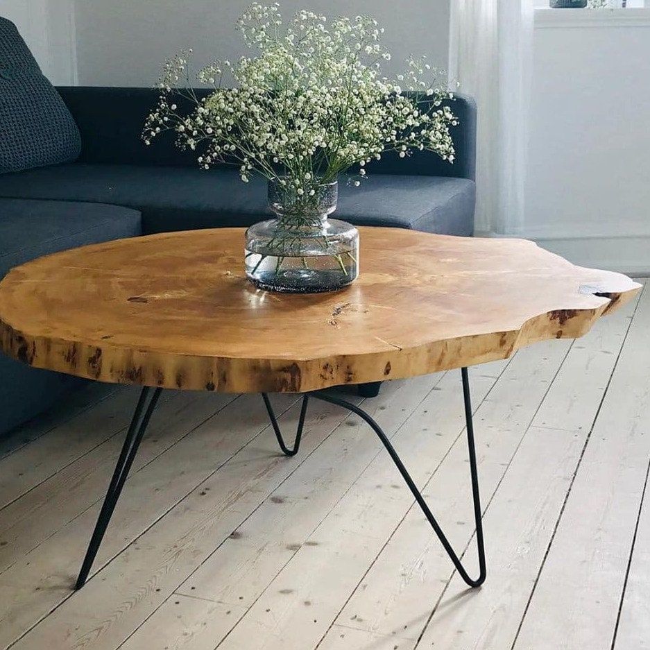 Natural Coffee Table – Etsy With Rustic Natural Coffee Tables (View 12 of 15)