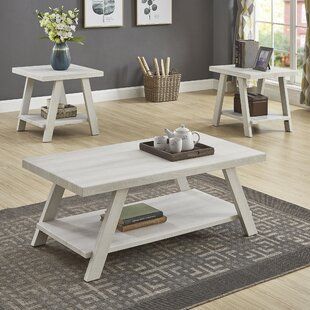 Off White Coffee Table Sets | Wayfair For Off White Wood Coffee Tables (View 5 of 15)