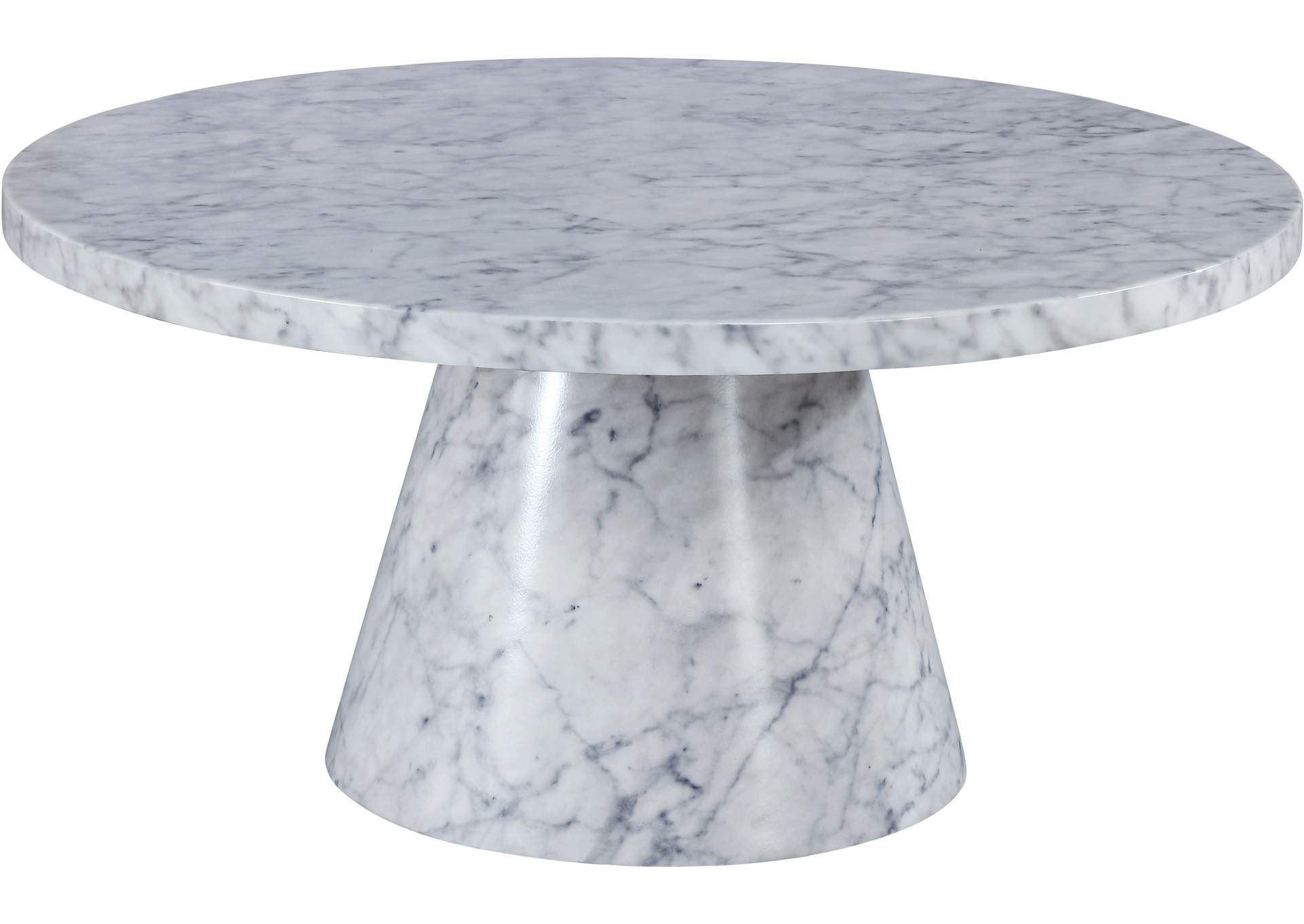 Omni White Faux Marble Coffee Table Best Buy Furniture And Mattress With White Faux Marble Coffee Tables (View 6 of 15)
