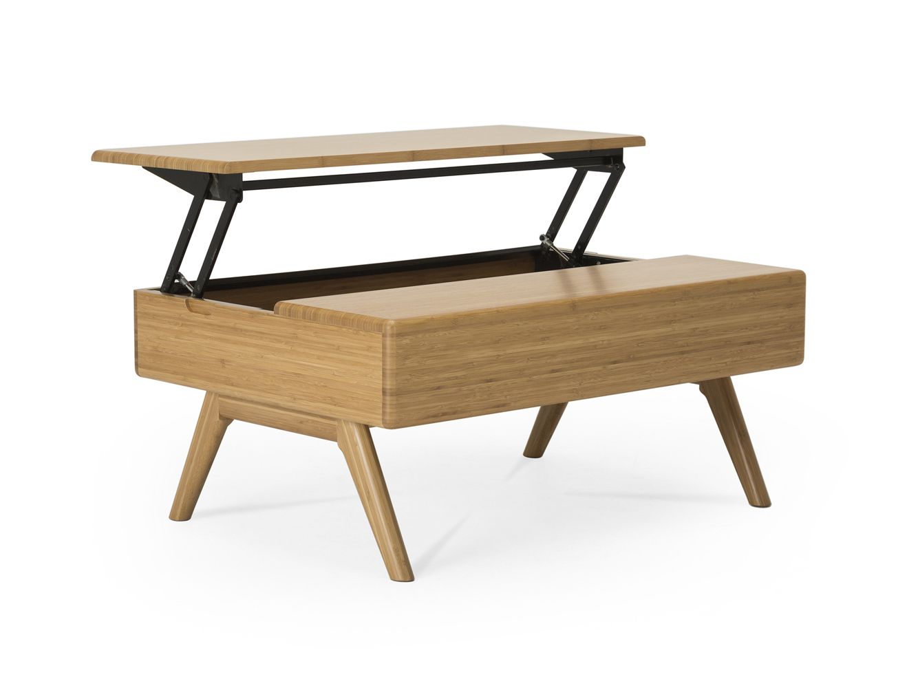 Raja Solid Bamboo Lift Top Coffee Table In Caramelized Finish – Inspiration  Interiors With Caramalized Coffee Tables (View 1 of 15)