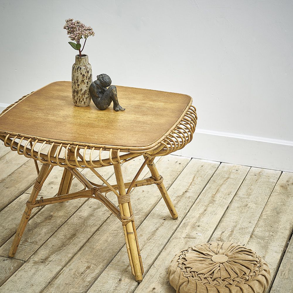 Rattan Coffee Table – Desuet : Brocante Et Objet Inside Rattan Coffee Tables (View 2 of 15)