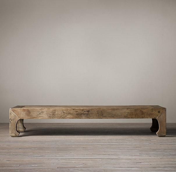 Reclaimed Elm Wood Coffee Table For Reclaimed Elm Wood Coffee Tables (View 3 of 15)
