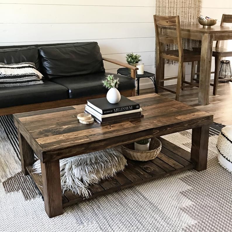 Reclaimed Wood Coffee Table Rustic Vintage Modern Accent – Etsy | Coffee  Table Decor Living Room, Square Coffee Tables Living Room, Wood Coffee Table  Living Room With Regard To Reclaimed Vintage Coffee Tables (View 6 of 15)