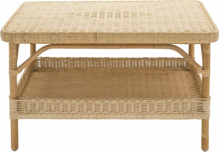 Rectangular Natural Rattan Coffee Table With Tier 45 X 81 X 61 Nantucket –  Kok In Rattan Coffee Tables (View 7 of 15)
