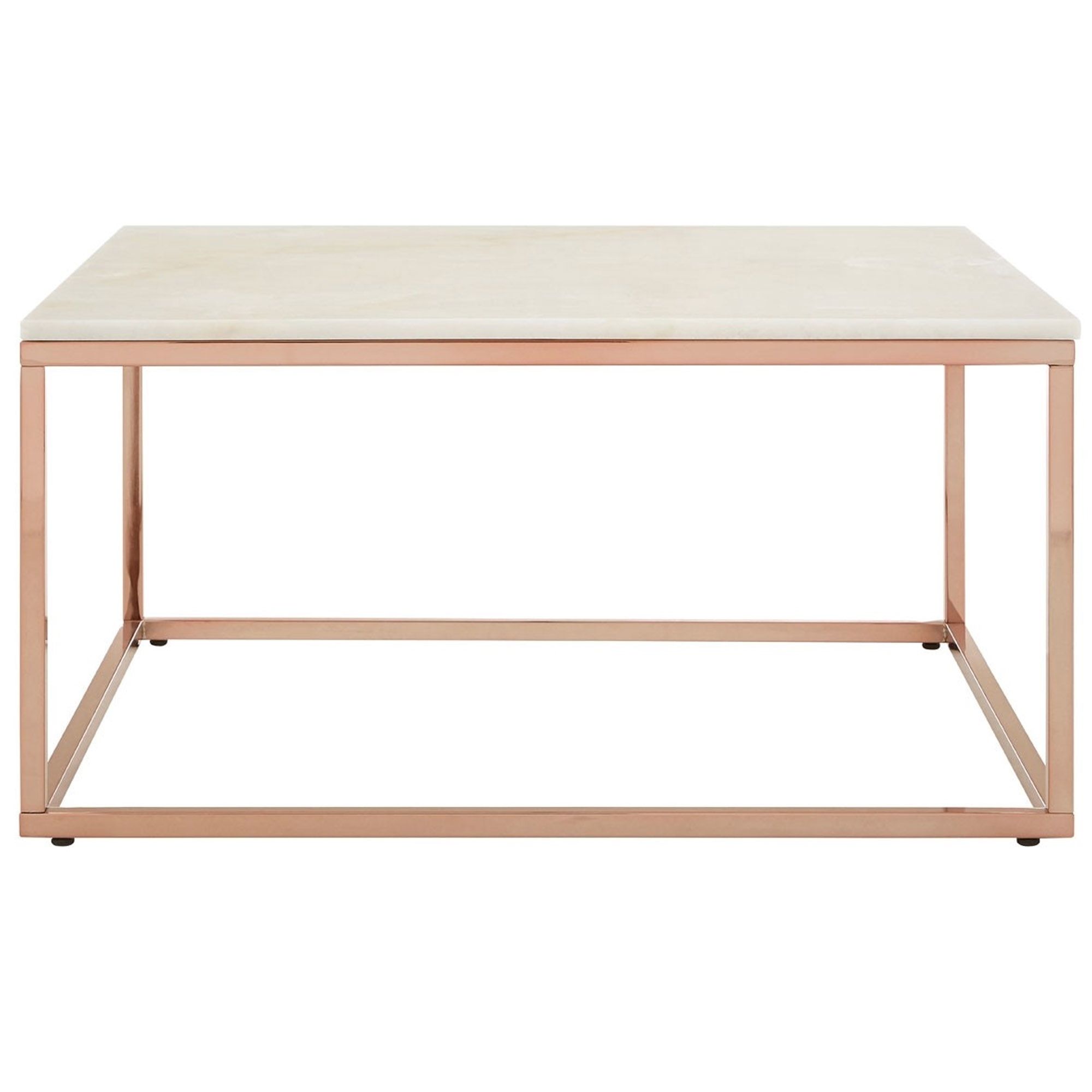 Rose Gold Allure Square Coffee Table | Contemporary Lounge Furniture With Regard To Rose Gold Coffee Tables (View 13 of 15)