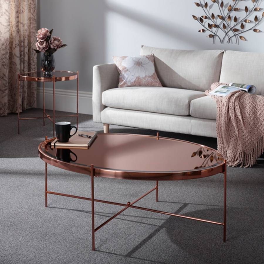 Rose Gold Taurus Occasional Coffee Tables – Brandalley With Rose Gold Coffee Tables (View 4 of 15)