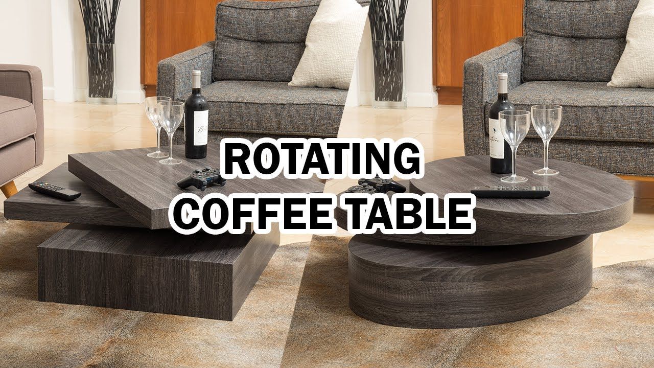 Rotating Coffee Table Review – Furniture Home Decor – Youtube With Regard To Rotating Wood Coffee Tables (View 10 of 15)