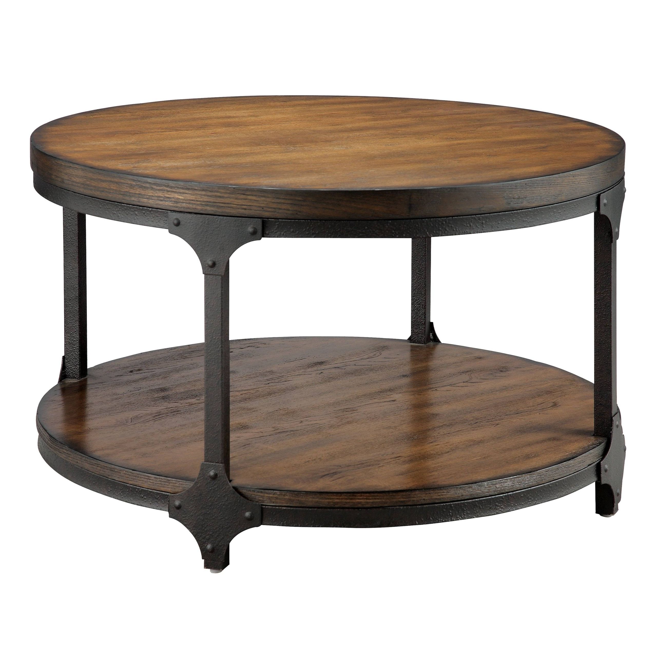 Round Industrial Coffee Table – Ideas On Foter Throughout Round Industrial Coffee Tables (View 10 of 15)