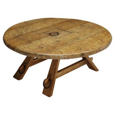Rustic Round Coffee Table, 1960s For Sale At Pamono Regarding Rustic Round Coffee Tables (View 12 of 15)