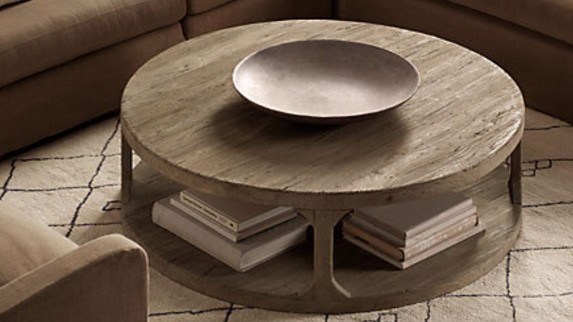 Rustic, Round, Timber Coffee Table (View 13 of 15)