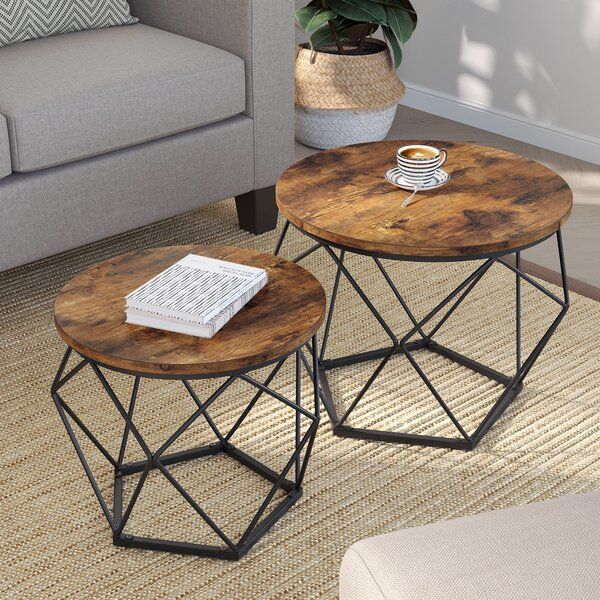 Set Of 2 Coffee Tables | Wayfair.co (View 11 of 15)