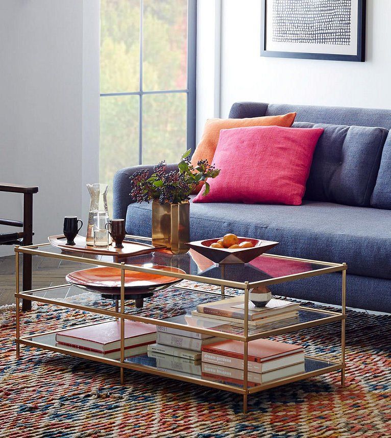 Top 10: Contemporary Glass Coffee Tables For Small Spaces • Colourful  Beautiful Things With Regard To Coffee Tables With Shelf (View 14 of 15)