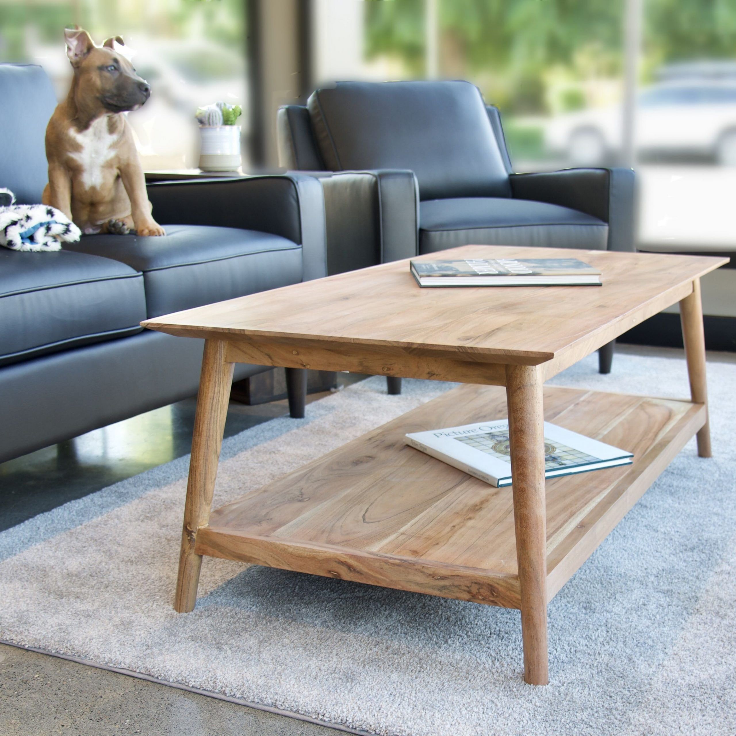 Union Rustic Altamease Solid Acacia Coffee Table | Wayfair Inside Solid Acacia Wood Coffee Tables (View 7 of 15)