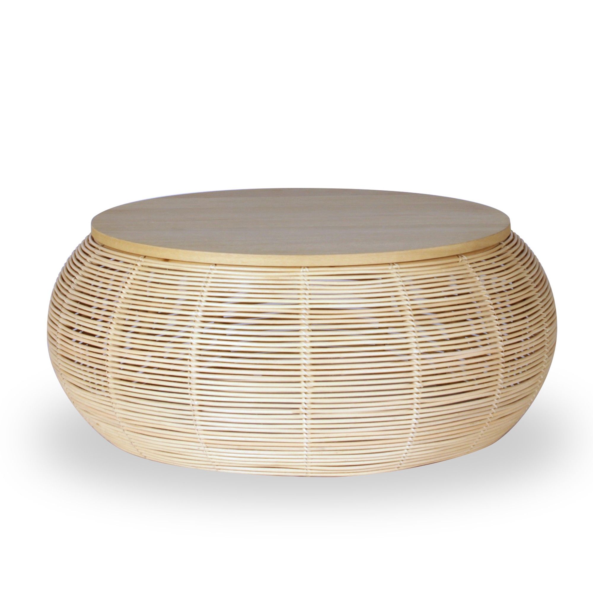 Vivi Rattan Coffee Table Ø 75 Cm – Vincent Sheppard With Rattan Coffee Tables (View 1 of 15)
