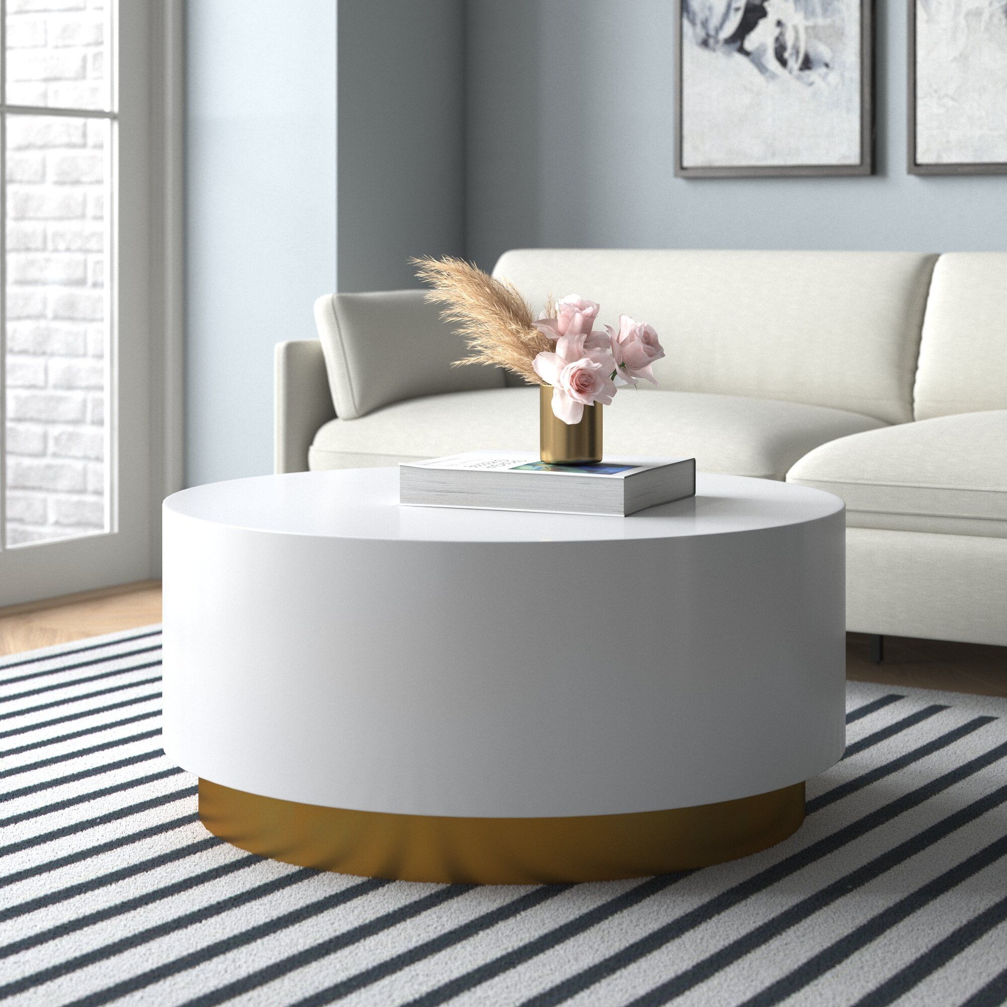 Wayfair | Drum Coffee Tables You'll Love In 2022 For Drum Shaped Coffee Tables (View 10 of 15)