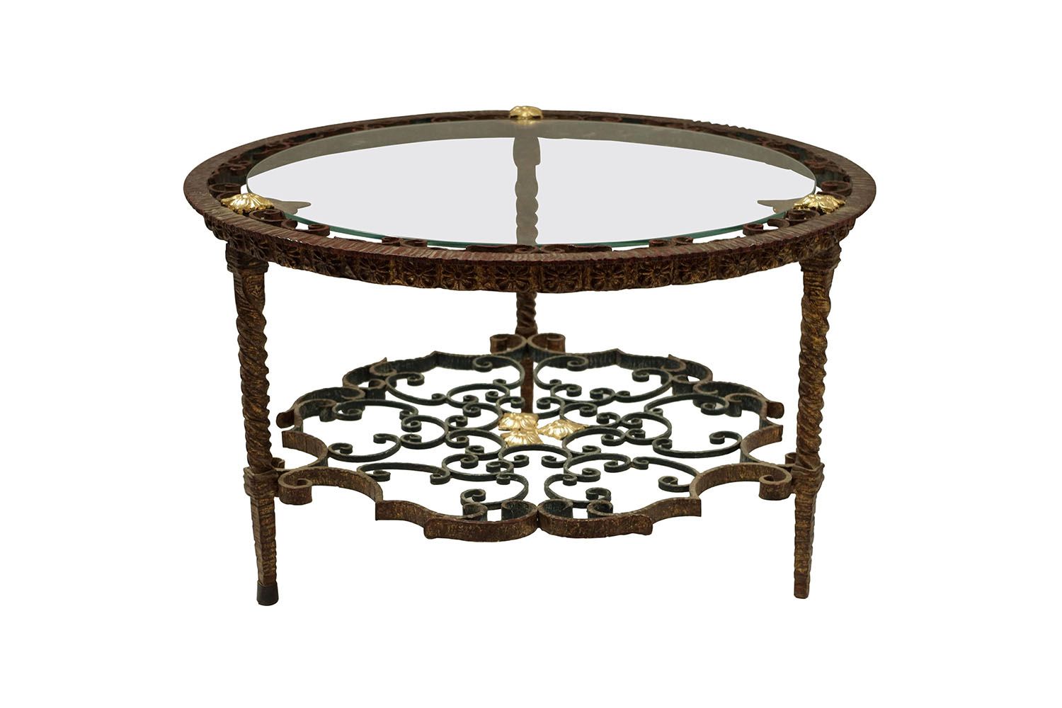 Wrought Iron Round Coffee Table, Italian Work, Circa 1950 With Iron Coffee Tables (View 14 of 15)