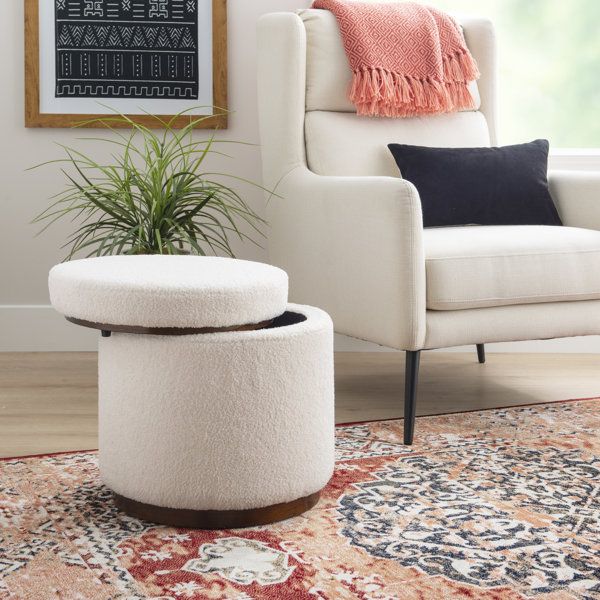 18 Inch Storage Ottoman | Wayfair For 18 Inch Ottomans (View 7 of 15)