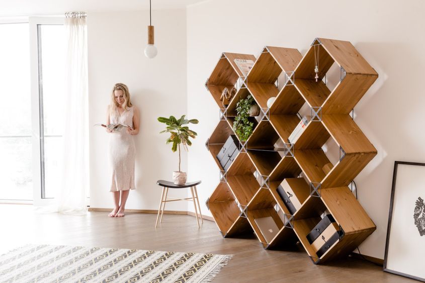 30+ Best Modular Shelving Units For Your Dream Home For Minimalist Open Slat Bookcases (View 7 of 15)