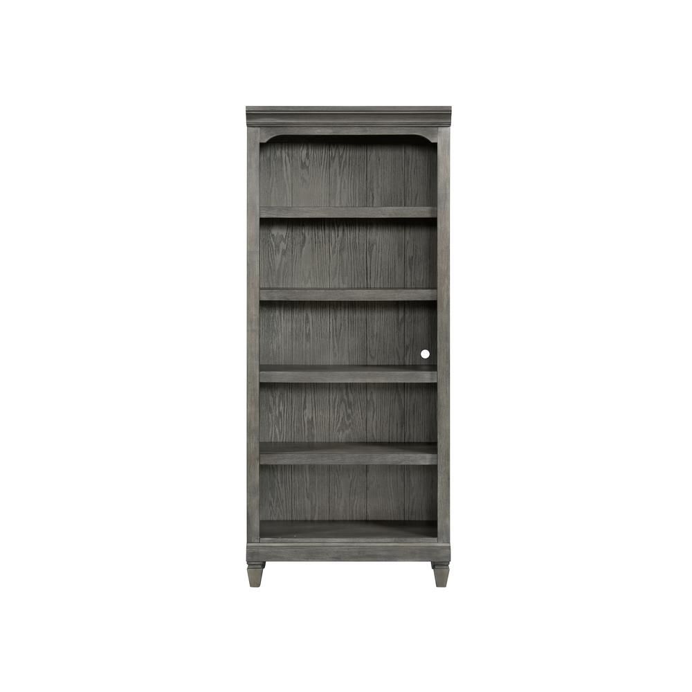 76" Bunching Bookcase In Brushed Pewter Intended For Dark Brushed Pewter Bookcases (View 3 of 15)