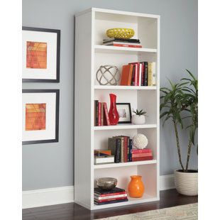 77 Inch Tall Wood Bookshelf | Wayfair Pertaining To 77 Inch Free Standing Bookcases (View 2 of 15)
