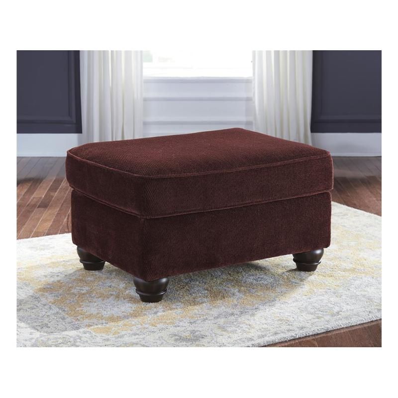 8810214 Ashley Furniture Chesterbrook – Burgundy Ottoman For Burgundy Ottomans (View 8 of 15)