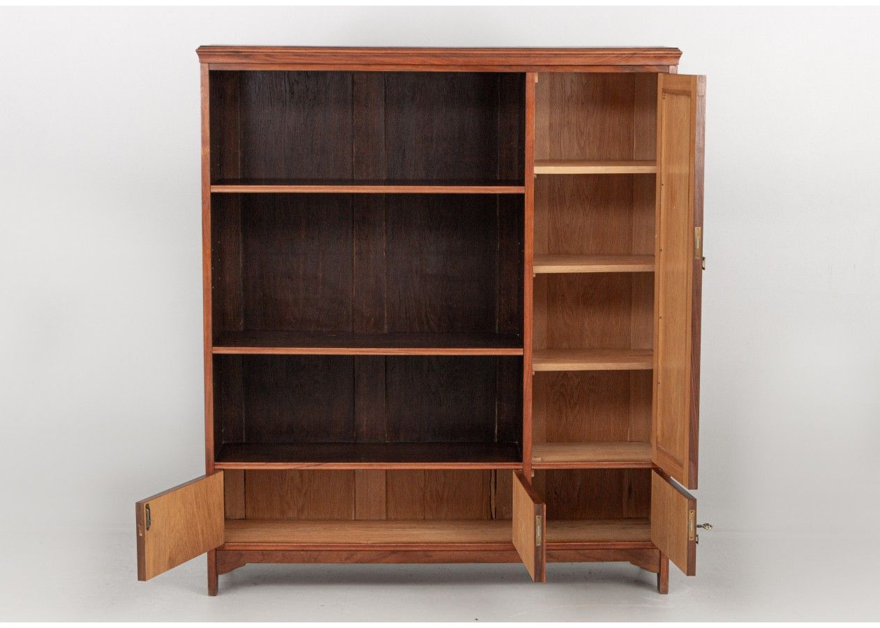 Antique Bookcase – Dish Cabinet Xk760 – Rumšiškių Baldai Regarding Oak Bookcases (View 5 of 15)
