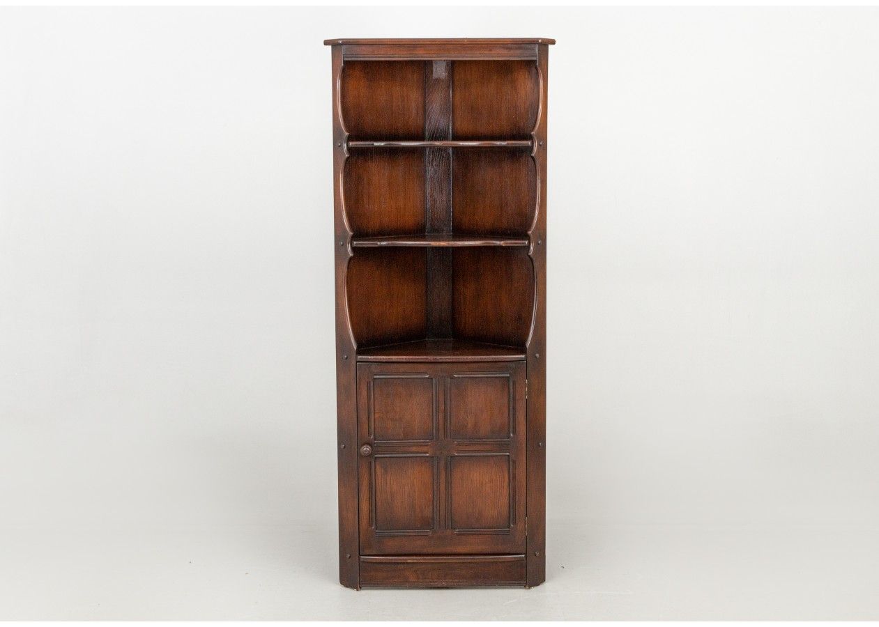 Antique Corner Dish Cabinet – Bookcase Xk768 – Rumšiškių Baldai Intended For Oak Bookcases (View 15 of 15)