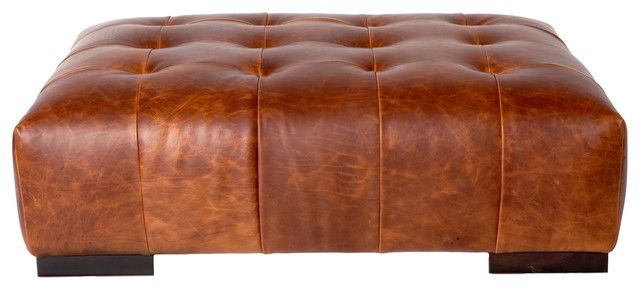 Arden Ottoman – Transitional – Footstools And Ottomans  Cisco Brothers  | Houzz Pertaining To Terracotta Ottomans (View 15 of 15)