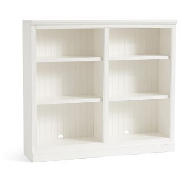 Aubrey Double Console Bookcase, Dutch White – Pottery Barn | Havenly With Regard To White Console Bookcases (View 5 of 15)