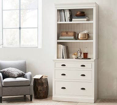 Aubrey Lateral File Cabinet Bookcase | Pottery Barn Intended For Bookcases With Drawer (View 5 of 15)