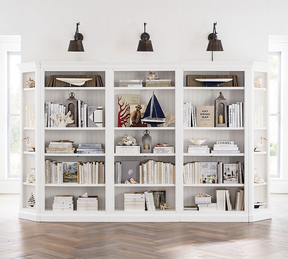 Aubrey Wall Suite | Pottery Barn Pertaining To Sliding Barn Door Wall Bookcases (View 13 of 15)