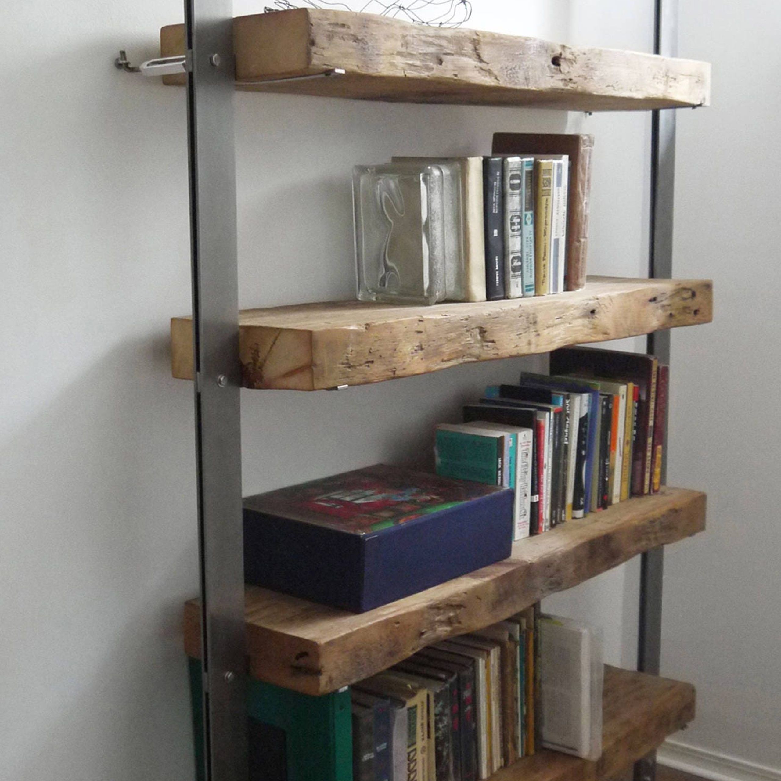 Barn Wood Shelves.reclaimed Wood Bookcase (View 13 of 15)