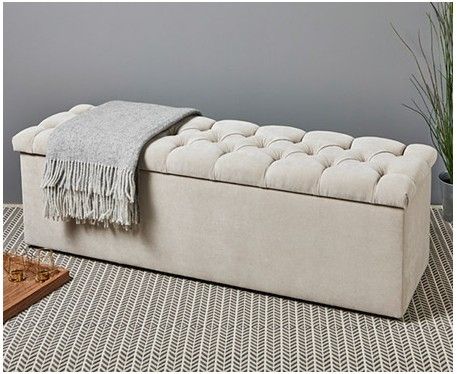 Bellagio Deep Buttoned : Deep Buttoned Storage Bench – Footstools & More Pertaining To Bench Ottomans (View 11 of 15)