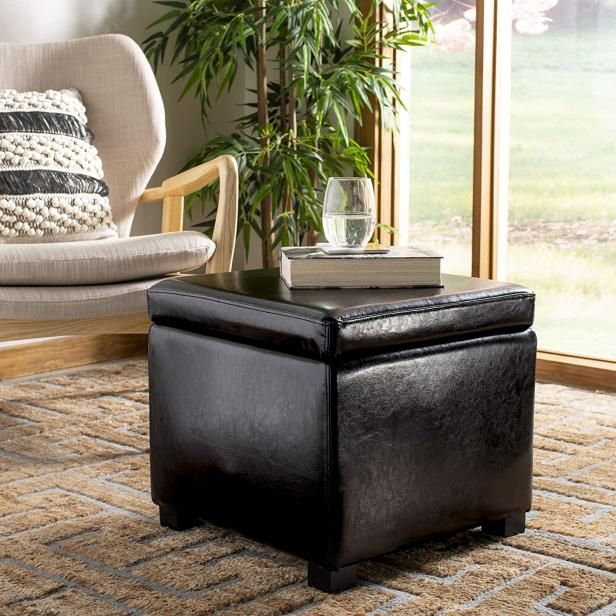 Best Storage Ottomans In 2022 | Hgtv Intended For Brown Wash Round Ottomans (View 6 of 15)