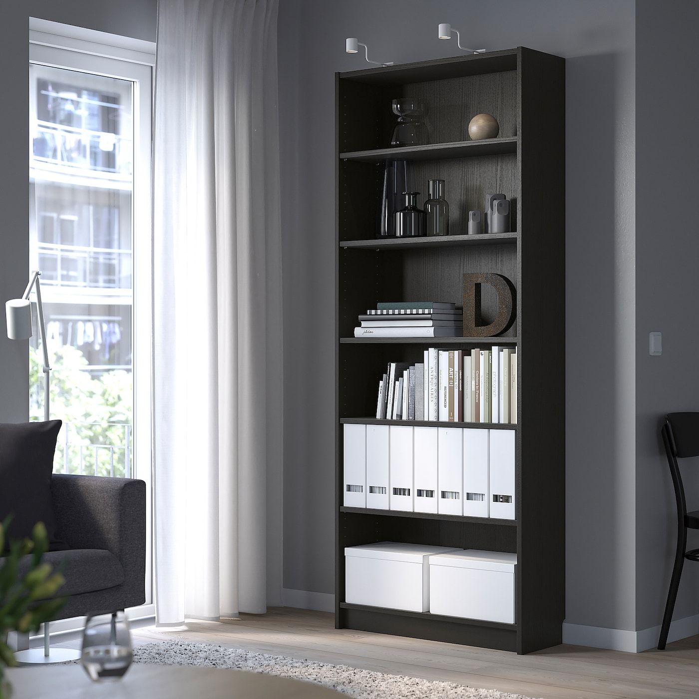Billy Bookcase, Black Brown, 31 1/2x11x79 1/2" – Ikea With Natural Black Bookcases (View 5 of 15)