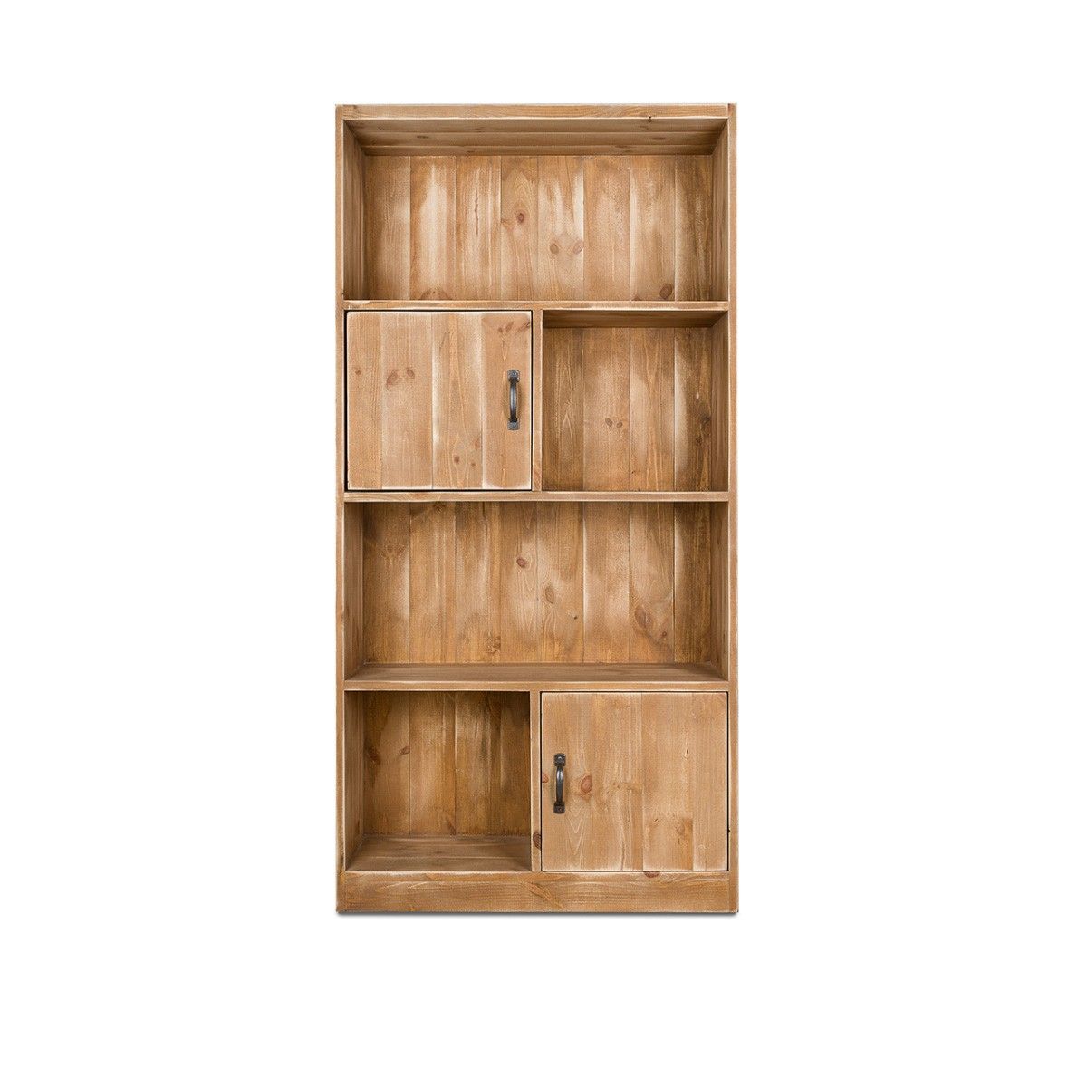 Bookcase In Solid Wood Albane| Dendro In Wooden Compartment Bookcases (View 1 of 15)