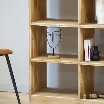 Bookcase In Solid Wood Luce| Dendro With Regard To Wooden Compartment Bookcases (View 7 of 15)