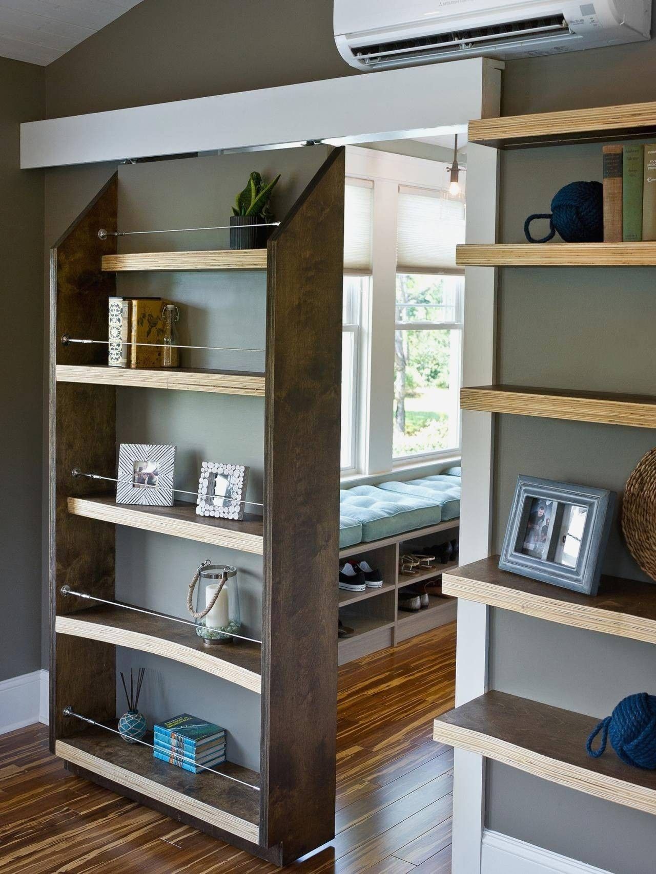 Bookcase Sliding Doors – Ideas On Foter Pertaining To Sliding Barn Door Wall Bookcases (View 11 of 15)