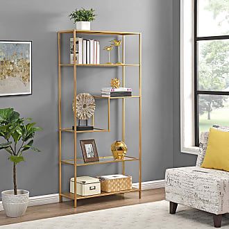 Bookcases In Gold − Now: At $ (View 8 of 15)