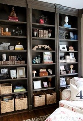 Brown Bookcases | Brown Bookcase, Shelves, Shelf Styling Within Brown Bookcases (View 4 of 15)